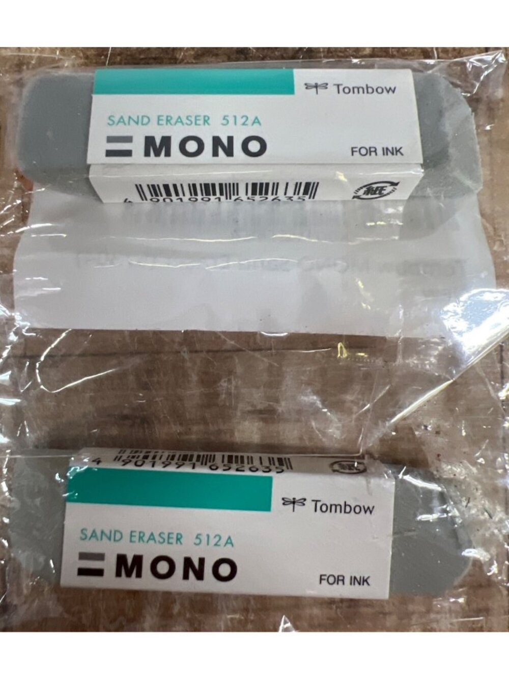 2 Tombow Mono Sand Eraser 512A For Ink Removal